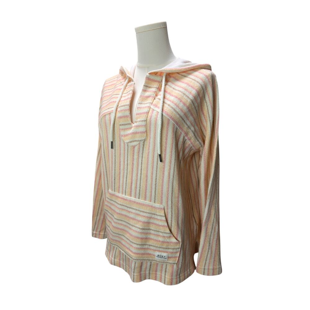 NWOT ROXY French Terry Multi Soft Stripe Hoodie